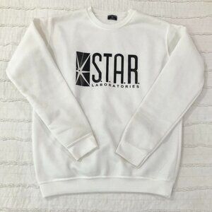 DC Comics Women's White Sweatshirt